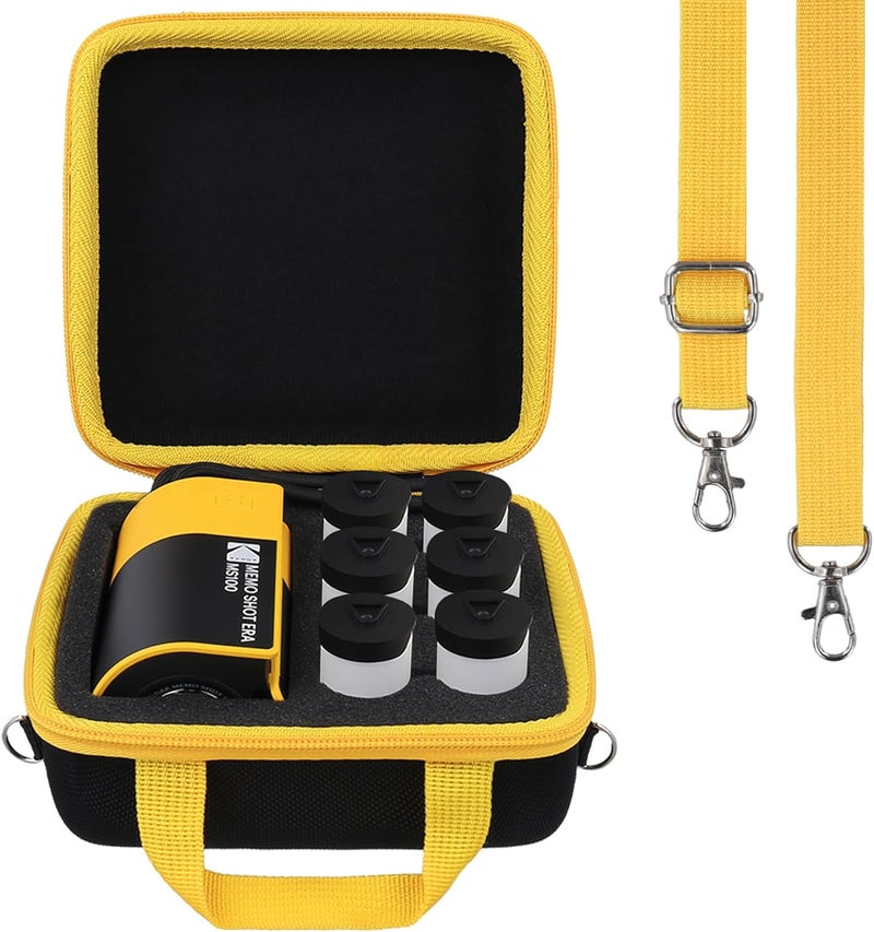 Khanka Hard Case Replacement for KODAK Memo Shot ERA Kids Instant Digital Camera and Photo Label Printer Bundle. (Black) - Image 1